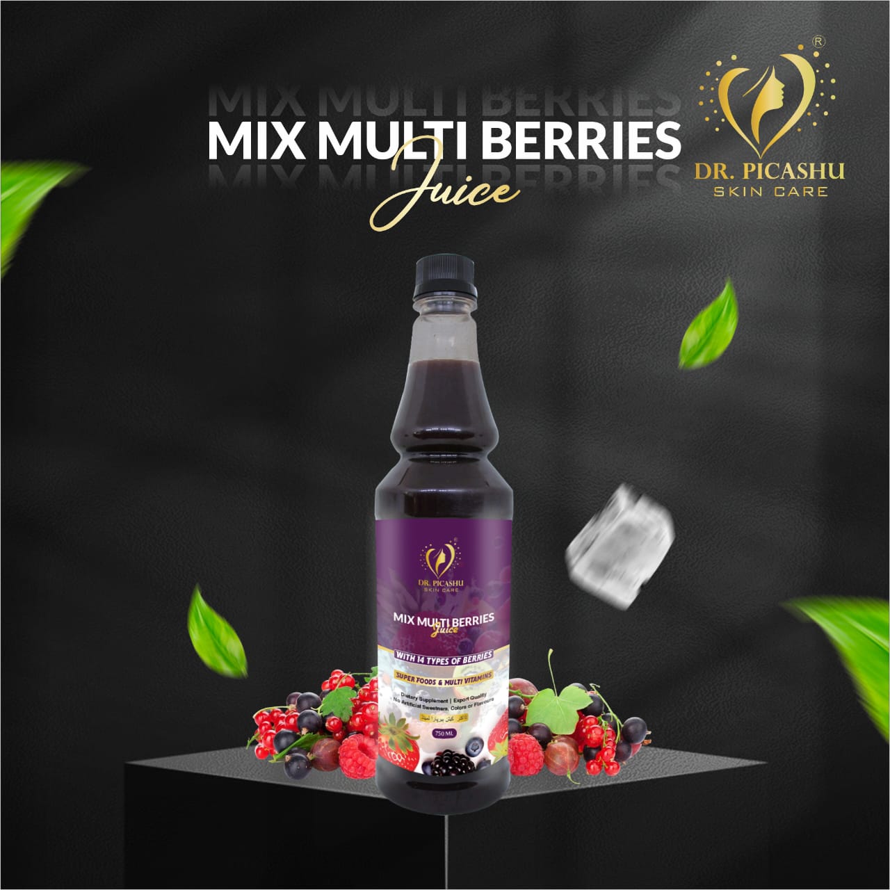 Dr. JaLLaRTHA MiX MULTI BERRiES JUiCE | SUPER FOODS & MULTI VITAMINS | EXPOT QUALITY | 750ml