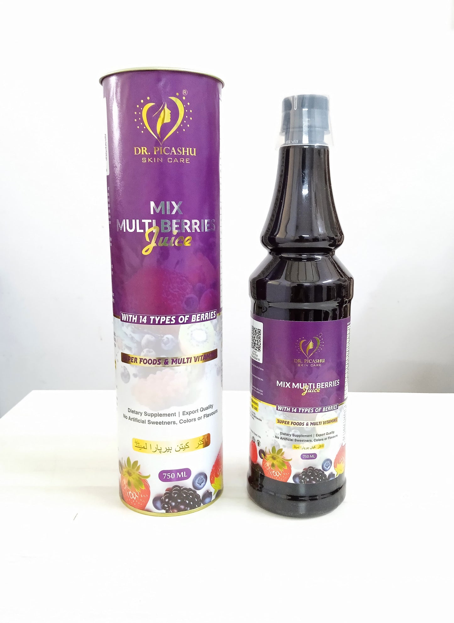 Dr. JaLLaRTHA MiX MULTI BERRiES JUiCE | SUPER FOODS & MULTI VITAMINS | EXPOT QUALITY | 750ml